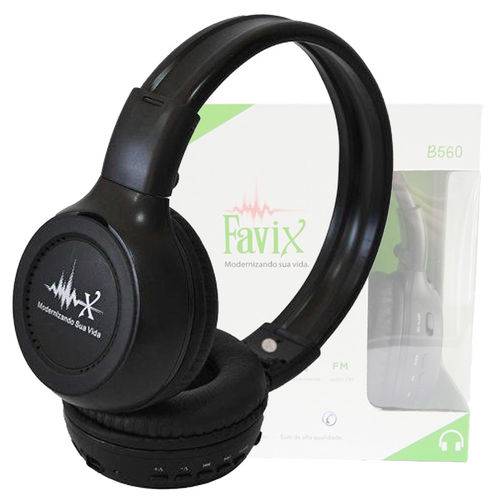 Assistência Técnica, SAC e Garantia do produto Fone Ouvido Favix B560 Fx-b560 Bluetooth Sem Fio Universal Mega Bass Fm Sd Card Preto