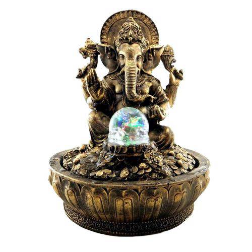 Assistência Técnica, SAC e Garantia do produto Fonte de Água Ganesha com Esfera e Luz Colorida Cor Ouro.