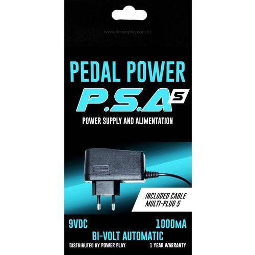 Assistência Técnica, SAC e Garantia do produto Fonte Power Play Psa 5 P/ Até 5 Pedais 9v 1000ma Bivolt