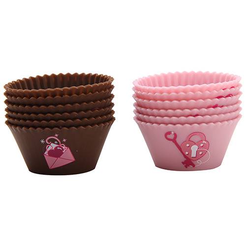 Assistência Técnica, SAC e Garantia do produto Forma para Cupcake Heart 12 Unidades - Tovolo