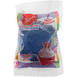 Assistência Técnica, SAC e Garantia do produto Forminha Cupcake Impermeável Colors Azul Royal - 45 Unidades - Regina Festas