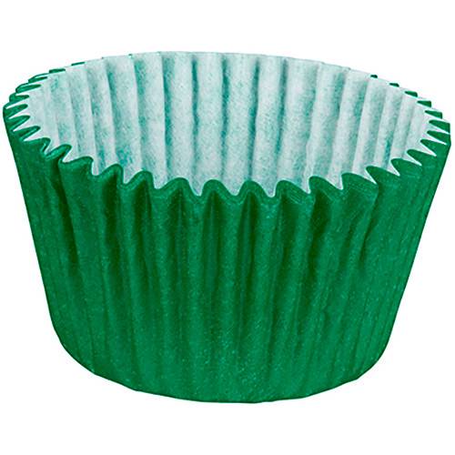 Assistência Técnica, SAC e Garantia do produto Forminha Cupcake Impermeável Colors Verde Escuro - 45 Unidades - Regina Festas