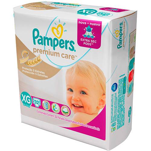 Assistência Técnica, SAC e Garantia do produto Fraldas Pampers Premium Care Mega XG/X - 32 Unidades