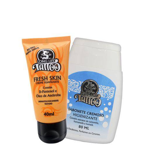 Assistência Técnica, SAC e Garantia do produto Fresh Skin 40 Ml + Sabonete Cremoso 80 Ml - Kit Fase de Cicatrização para Tattoo