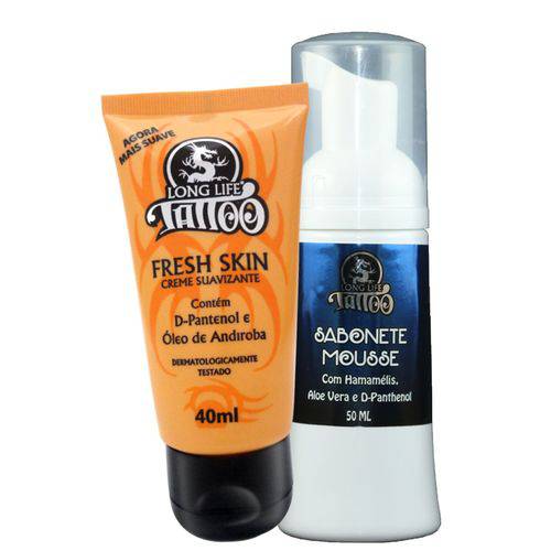 Assistência Técnica, SAC e Garantia do produto Fresh Skin 40 Ml + Sabonete Mousse 50 Ml - Kit Fase de Cicatrização para Tattoo