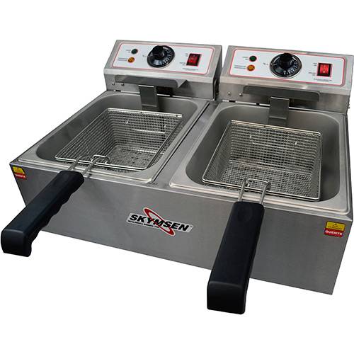 Assistência Técnica, SAC e Garantia do produto Fritadeira Elétrica Skymsen FED-20-N 10L Inox 2 Cubas