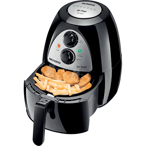 Assistência Técnica, SAC e Garantia do produto Fritadeira Sem Óleo Mondial Air Fryer AF-03 2,7 Litros Preta