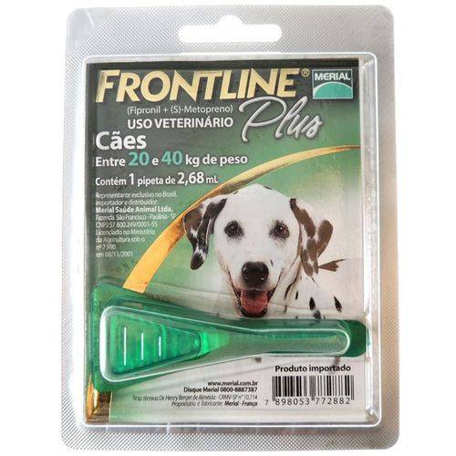 Assistência Técnica, SAC e Garantia do produto Frontline Plus P/cães de 20/40 Kg