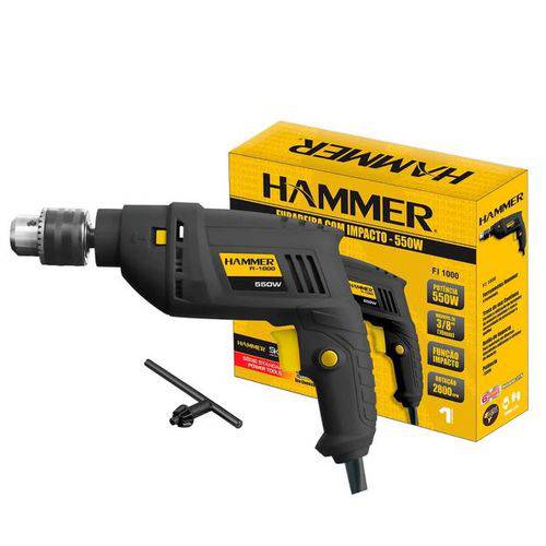 Assistência Técnica, SAC e Garantia do produto Furadeira de Impacto 10mm Hammer 550w 110v