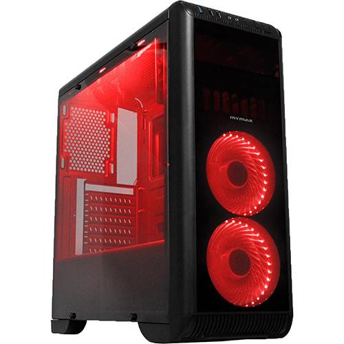 Assistência Técnica, SAC e Garantia do produto Gabinete Gamer Mymax Tornado USB 3.0 Black LED Vermelho