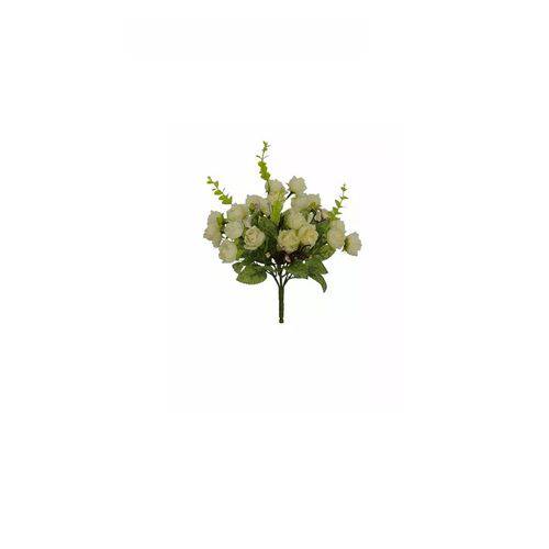 Assistência Técnica, SAC e Garantia do produto Galho Artificial Mini Rosas Brancas Flor Arte