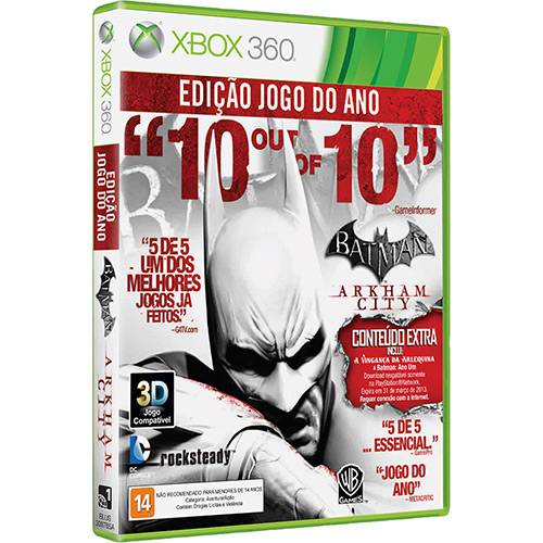 Assistência Técnica, SAC e Garantia do produto Game Batman: Arkham City - Edição Jogo do Ano - Xbox 360