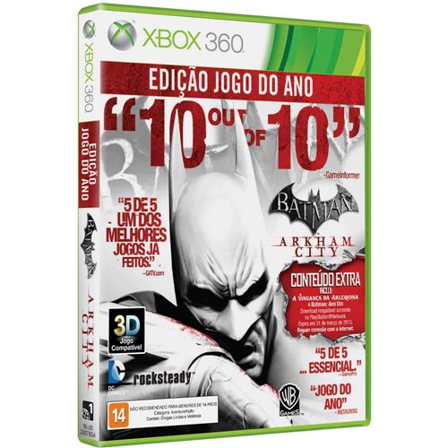 Assistência Técnica, SAC e Garantia do produto Game Batman Arkham City - Goty Edition - Xbox 360