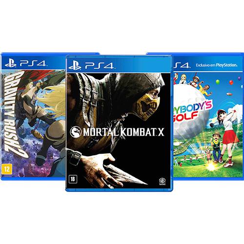 Assistência Técnica, SAC e Garantia do produto Game Mortal Kombat X + Game Gravity Rush 2 + Everybody's Golf - PS4
