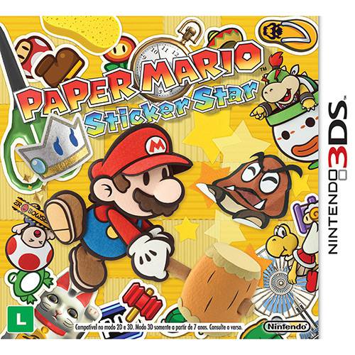 Assistência Técnica, SAC e Garantia do produto Game Paper Mario Sticker Star - 3DS