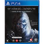 Assistência Técnica, SAC e Garantia do produto Game Terra Média: Sombras de Mordor - Edição Jogo do Ano - PS4