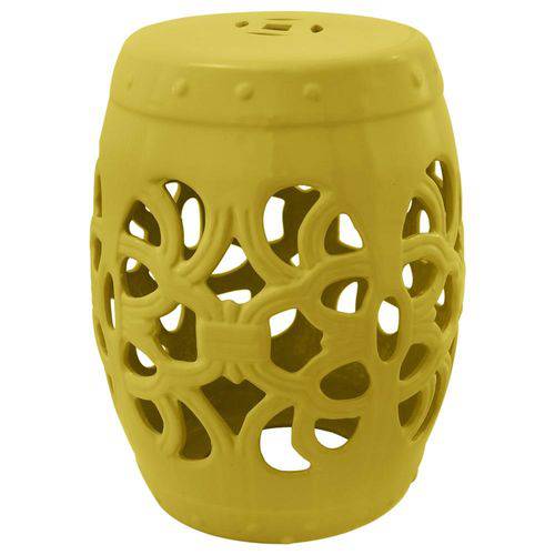 Assistência Técnica, SAC e Garantia do produto Garden Seat em Cerâmica Amarelo com Detalhes Vazados