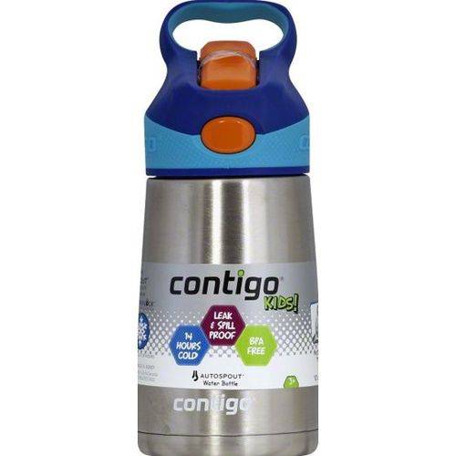 Assistência Técnica, SAC e Garantia do produto Garrafa Térmica Squeeze Infantil Contigo Autospot 295ML 100% Inox – Azul