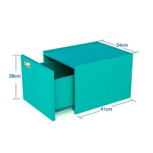 Assistência Técnica, SAC e Garantia do produto Gaveteiro Linha Modular 1 Gaveta em Mdf Stalo Azul