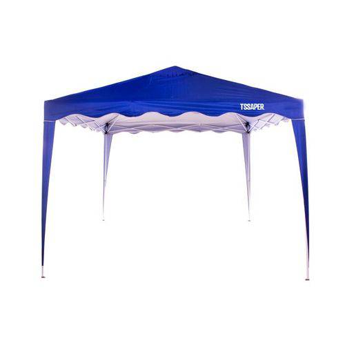 Assistência Técnica, SAC e Garantia do produto Gazebo Tenda 3x3 Mts Topo e Base Articulado Pés Aluminio Dobrável Barraca Camping Praia Azul - Tssaper