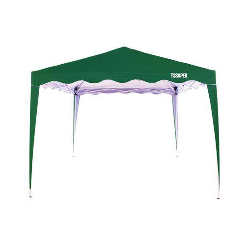 Assistência Técnica, SAC e Garantia do produto Gazebo Tenda 3x3 Mts Topo e Base Articulado Pés Aluminio Dobrável Barraca Camping Praia Verde - Tssaper