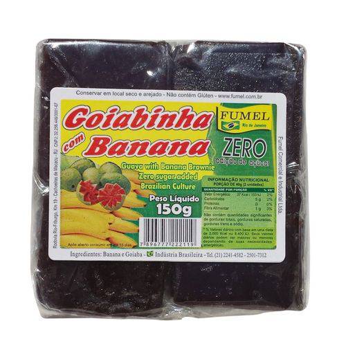 Assistência Técnica, SAC e Garantia do produto Goiabinha com Banana - Sem Açúcar - Pct 150g. - Fumel