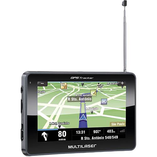 Assistência Técnica, SAC e Garantia do produto GPS Automotivo Multilaser Tracker II Tela 4,3" Slim Touchscreen