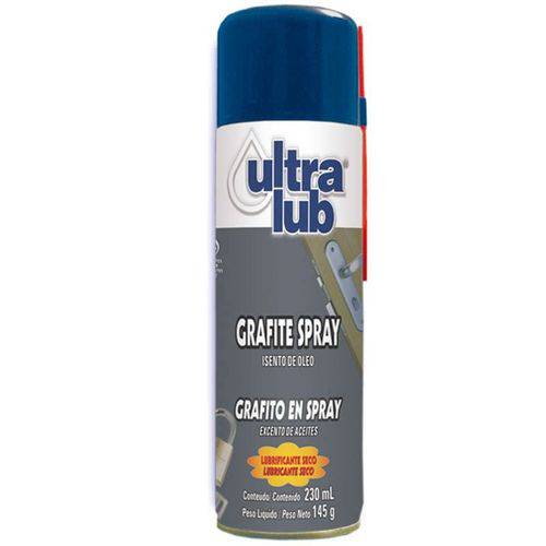 Assistência Técnica, SAC e Garantia do produto Grafite Spray Ultralub 230 Ml 145g Lubrificante Seco