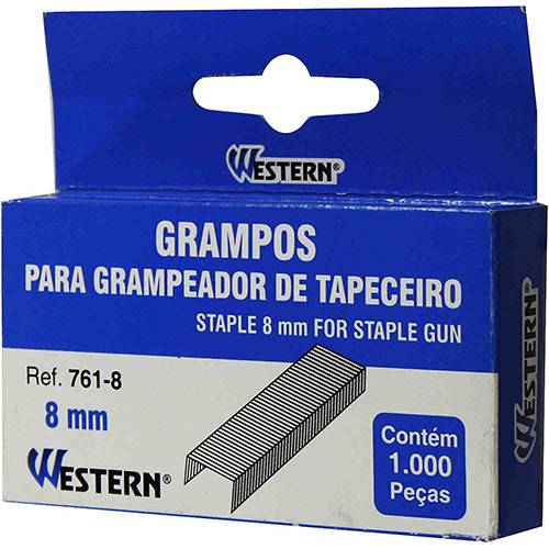 Assistência Técnica, SAC e Garantia do produto Grampos para Grampeador de Tapeceiro 8mm - Western