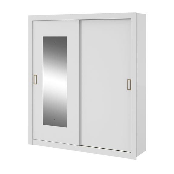 Assistência Técnica, SAC e Garantia do produto Guarda Roupa Apoena Plus 2 Portas com Espelho - Branco