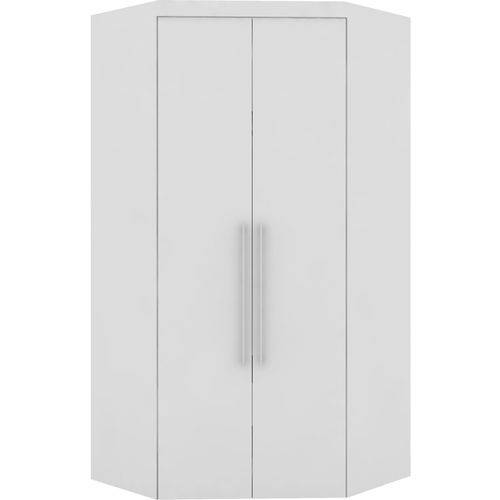 Assistência Técnica, SAC e Garantia do produto Guarda-roupa Canto Closet Virtual 2 Portas S/espelho com Gavetas Branco Robel