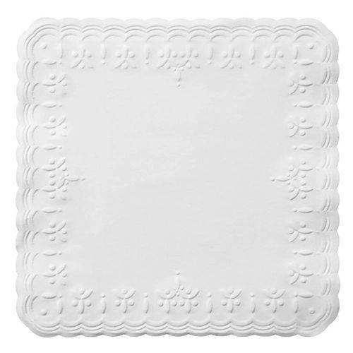 Assistência Técnica, SAC e Garantia do produto Guardanapo de Papel Aperitivo Relevo - Mod. Trevo 15x15cm - Ref. 46 / Branco - 100 Unid