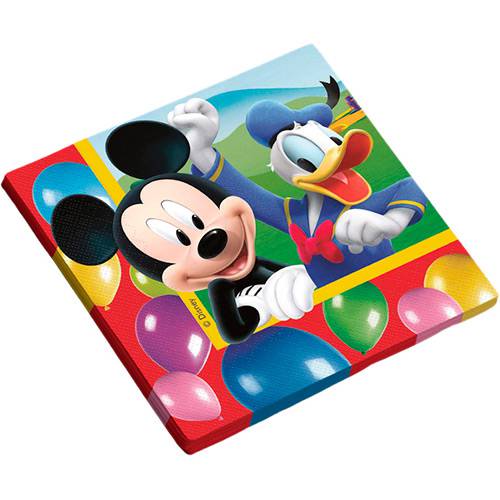 Assistência Técnica, SAC e Garantia do produto Guardanapo Folha Dupla 25x25cm Mickey Diversão com 16 Unidades - Regina Festas