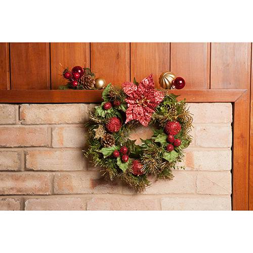 Assistência Técnica, SAC e Garantia do produto Guirlanda Decorada com Frutas e Flores 30cm - Orb Christmas