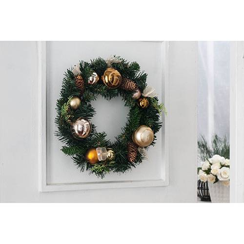 Assistência Técnica, SAC e Garantia do produto Guirlanda Decorada com Pinhas e Bolas 40cm - Orb Christmas