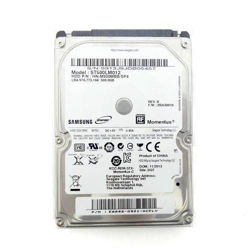 Assistência Técnica, SAC e Garantia do produto HD Samsung para Notebook 500gb St500lm012