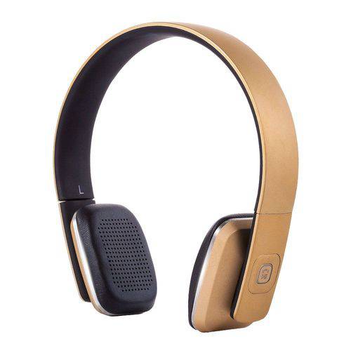 Assistência Técnica, SAC e Garantia do produto Headphone Hipermúsica Bluetooth - HBT-500 - Infokit - Dourado