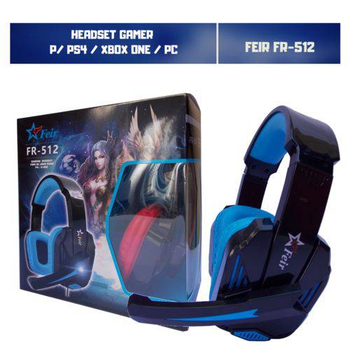 Assistência Técnica, SAC e Garantia do produto Headset Gamer Xbox One Ps4 Pc Som do Jogo e Chat P2/P3 Feir Fr-512 Azul