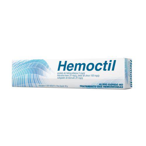 Assistência Técnica, SAC e Garantia do produto Hemoctil Pomada 30g com 1 Aplicador - Tratamento para Hemorroidas