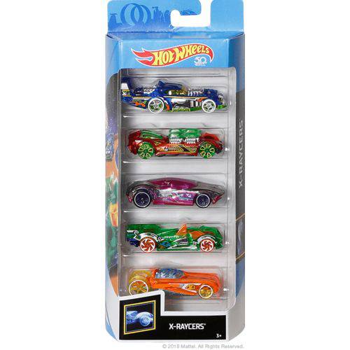 Assistência Técnica, SAC e Garantia do produto Hot Wheels Pacote 5 Carros - X Raycers 1806 - Mattel