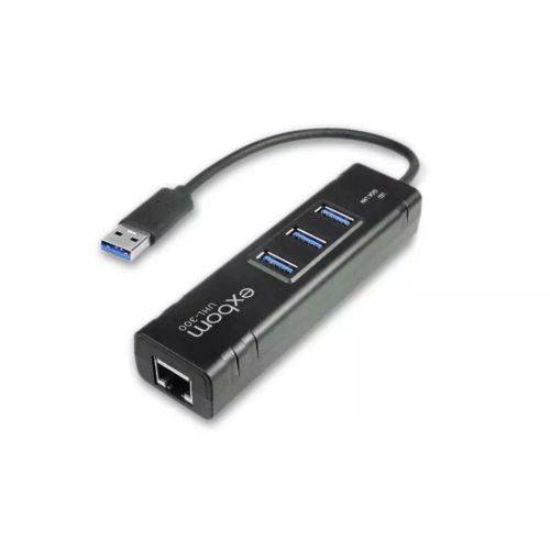 Assistência Técnica, SAC e Garantia do produto Hub USB 3.0 com 3 Portas + Adaptador de Rede Ethernet Gigabit Rj-45 - Exbom -UHL-300