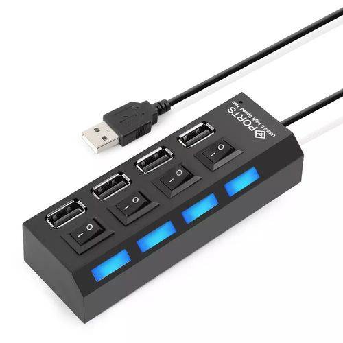 Assistência Técnica, SAC e Garantia do produto Hub Usb 4 Portas Alta Velocidade Preto