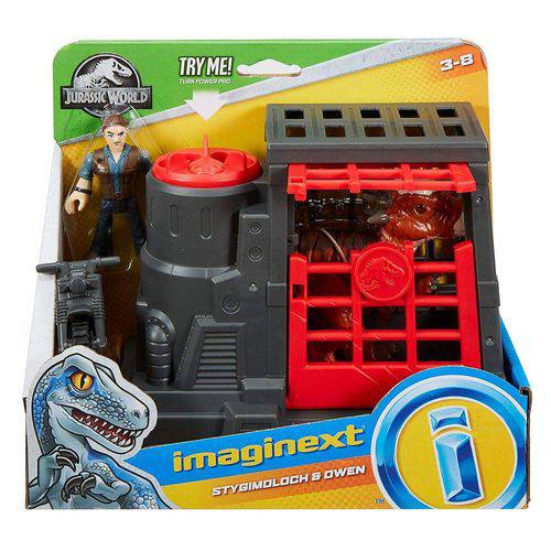 Assistência Técnica, SAC e Garantia do produto Imaginext - Stygimoloch e Owen - Captura do Dinossauro Veloz - Mattel FMX88/FMX90