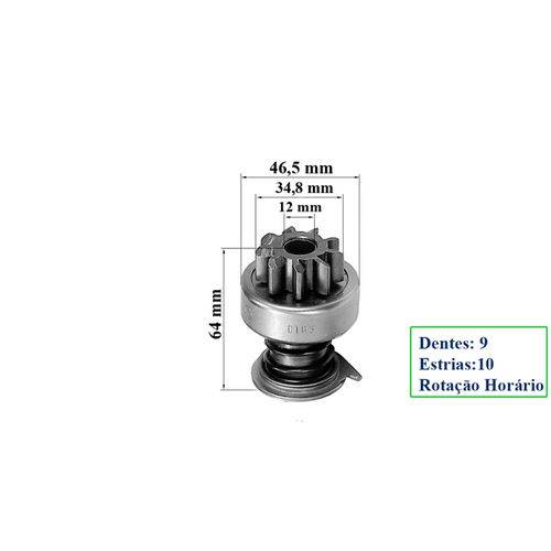 Assistência Técnica, SAC e Garantia do produto Impulsor de Partida Agrale Trator Caminhão e Motor Estacionário 78/ - ZEN-0163