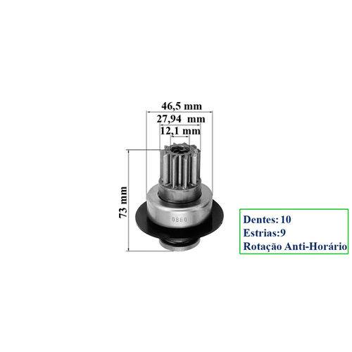 Assistência Técnica, SAC e Garantia do produto Impulsor de Partida Parati Pointer Polo Classic Audi 827 - ZEN-0860