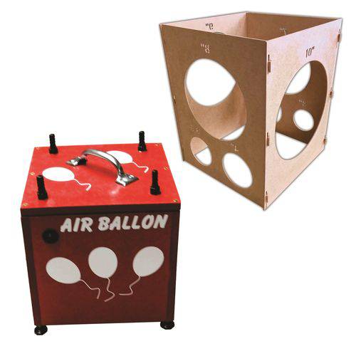 Assistência Técnica, SAC e Garantia do produto Inflador Compressor para Balões Bexigas Bolas Balão com Medidor em MDF