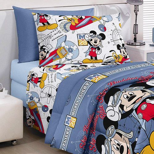 Assistência Técnica, SAC e Garantia do produto Jogo de Cama Infantil Mickey - Santista Aviador