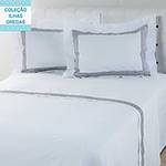 Assistência Técnica, SAC e Garantia do produto Jogo de Cama King Bordado Santorini Percal 200 Fios 4 Peças - Casa & Conforto Ilhas Gregas