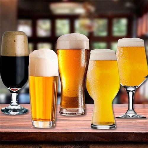Assistência Técnica, SAC e Garantia do produto Jogo de Copos para Cerveja 5 Peças Vidro Vidro