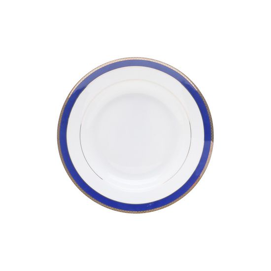 Assistência Técnica, SAC e Garantia do produto Jogo de Pratos de Sopa de Porcelana 6 Peças Alto Relevo Cobalt Gold